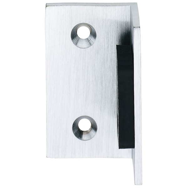1-1/2" x 3-1/2" Angled Surface Stop, For Single Doors, US26D